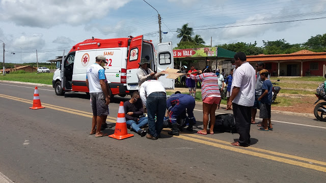 Acidente aconteceu após o casal passar por um quebra mola em Buriti dos Lopes